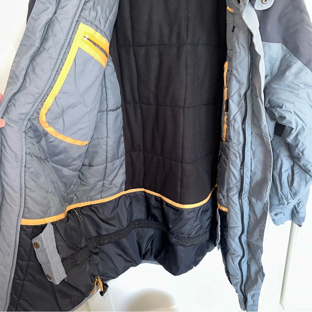 Timberland Weather Gear Waterproof Utility Jacket Grey/Blue Size: Medium - Picture 8 of 13